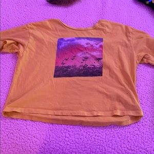 yellow crop top